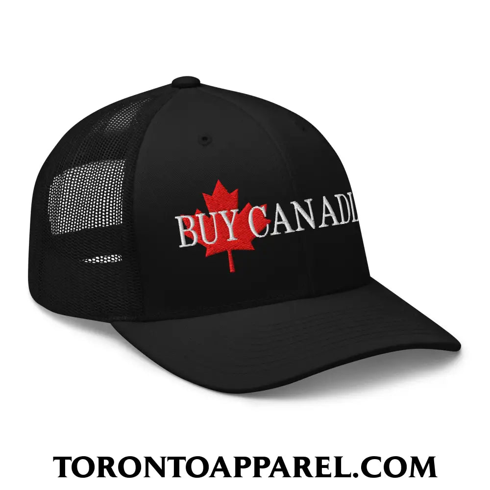 Buy Canadian Maple Leaf Embroidered Mesh Trucker Hat - Toronto Apparel
