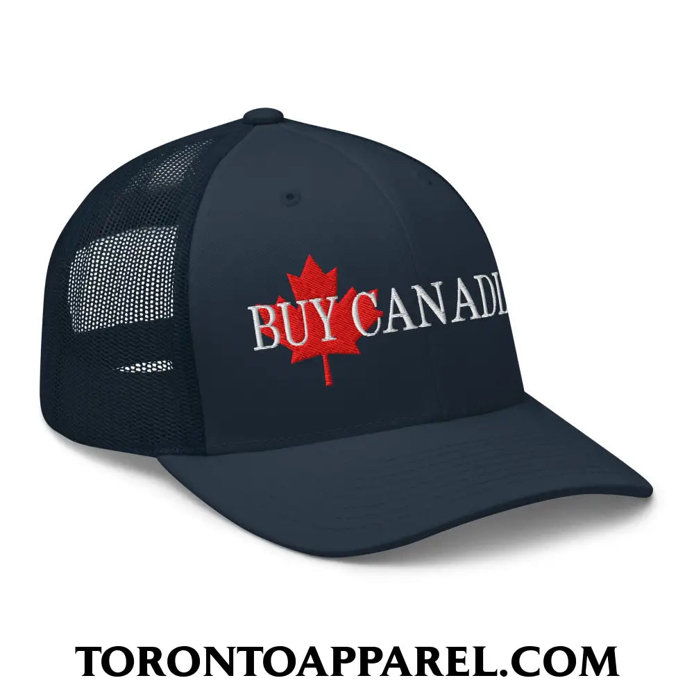 Buy Canadian Maple Leaf Embroidered Mesh Trucker Hat - Toronto Apparel