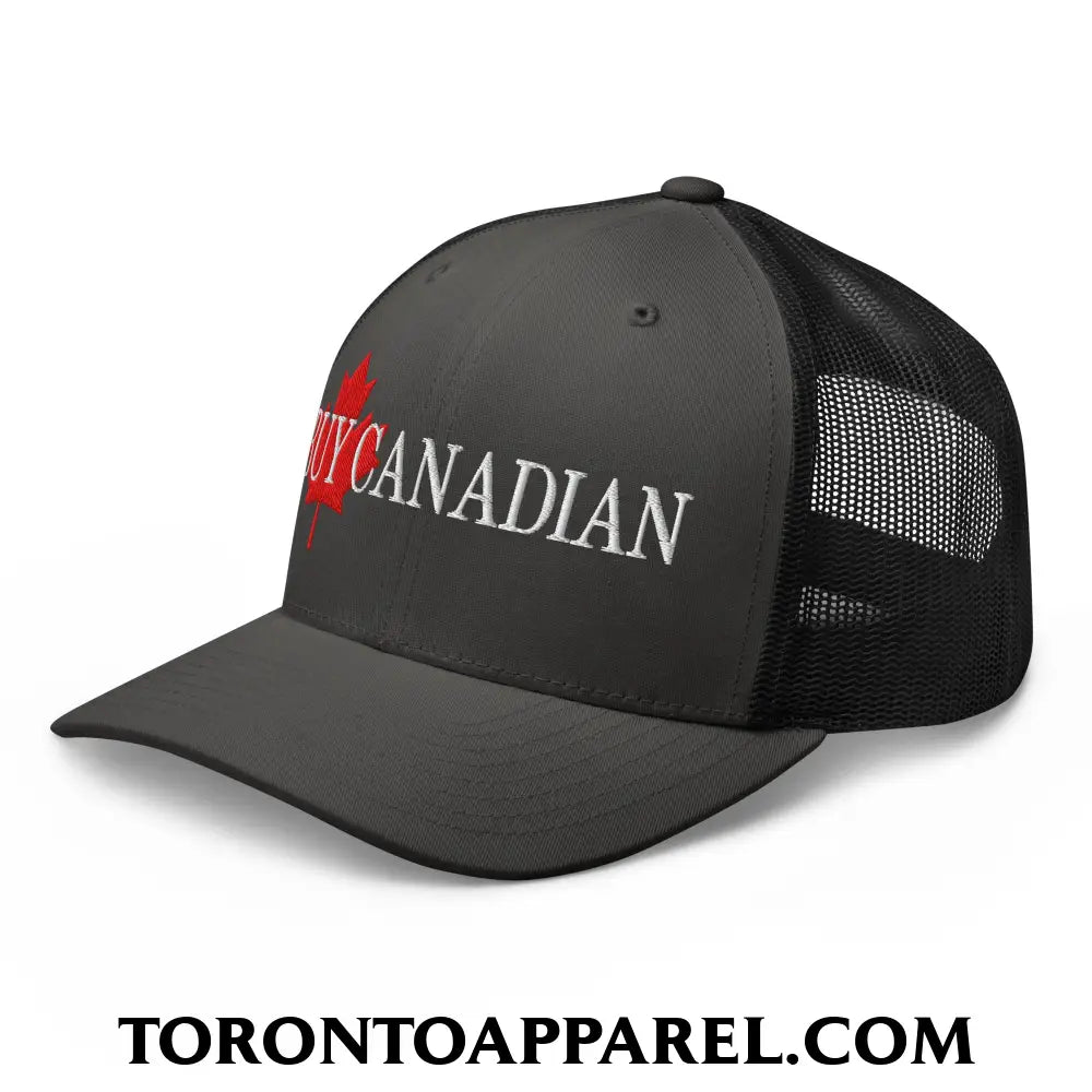 Buy Canadian Maple Leaf Embroidered Mesh Trucker Hat - Toronto Apparel