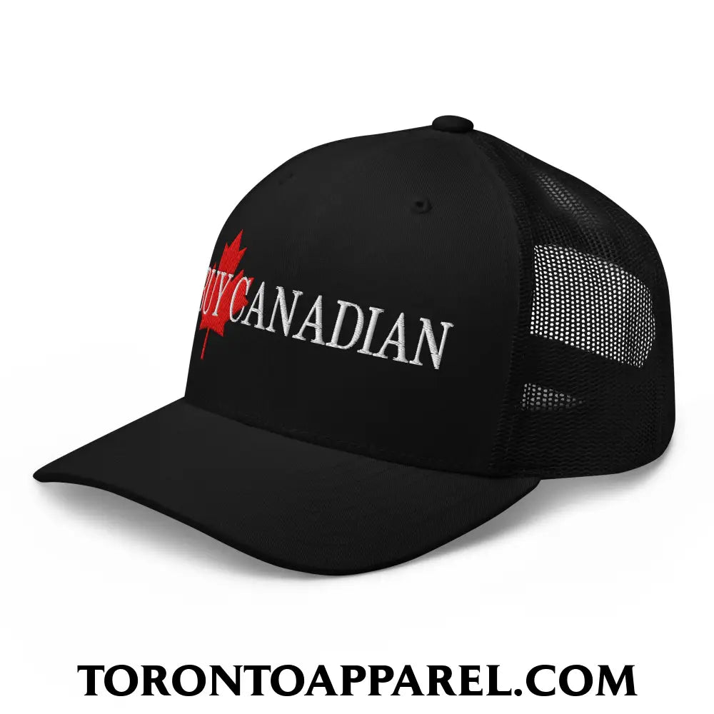 Buy Canadian Maple Leaf Embroidered Mesh Trucker Hat - Toronto Apparel