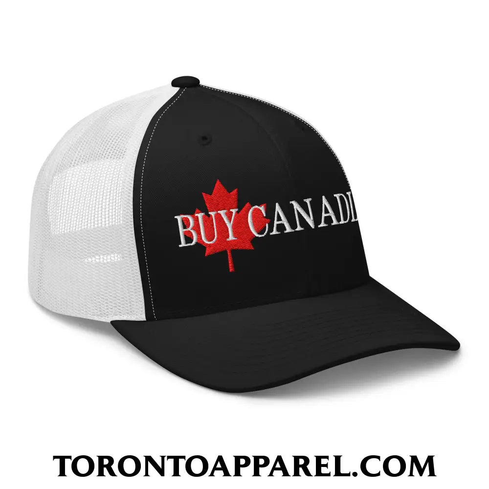 Buy Canadian Maple Leaf Embroidered Mesh Trucker Hat - Toronto Apparel