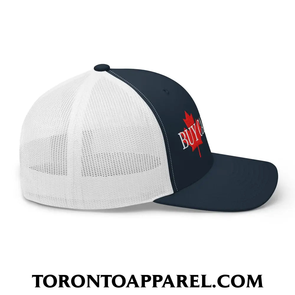 Buy Canadian Maple Leaf Embroidered Mesh Trucker Hat - Toronto Apparel