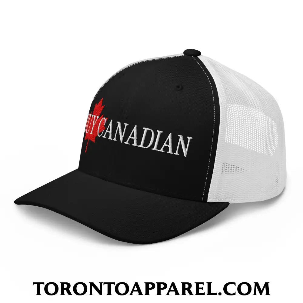 Buy Canadian Maple Leaf Embroidered Mesh Trucker Hat - Toronto Apparel