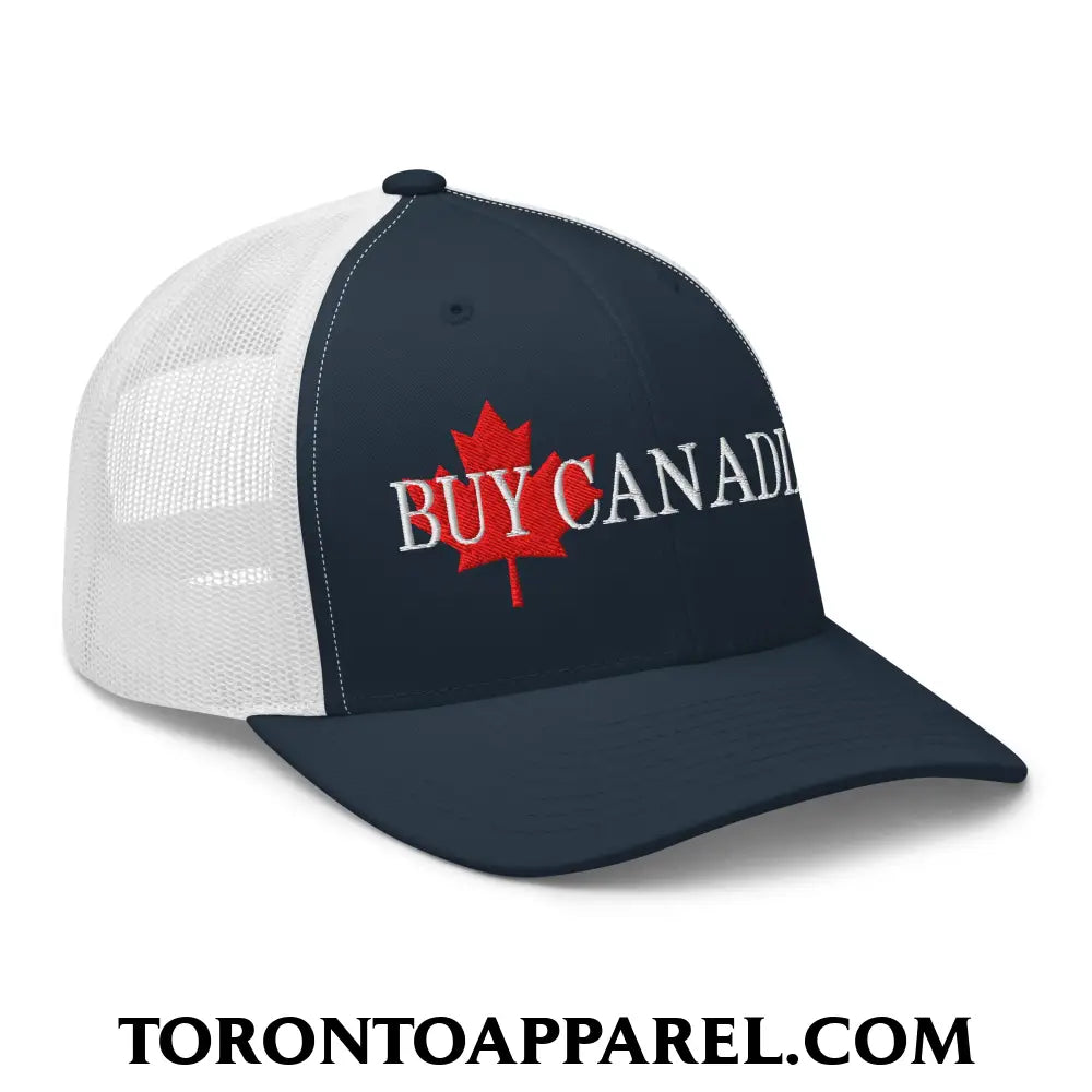 Buy Canadian Maple Leaf Embroidered Mesh Trucker Hat - Toronto Apparel