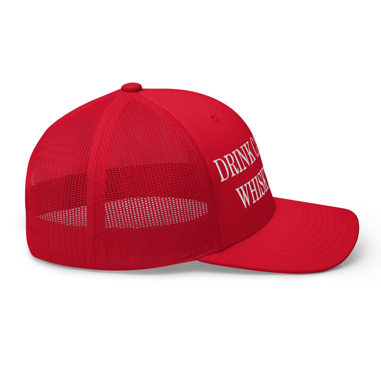 Drink Canadian Whisky Again Embroidered Mesh Trucker Hat - Toronto Apparel