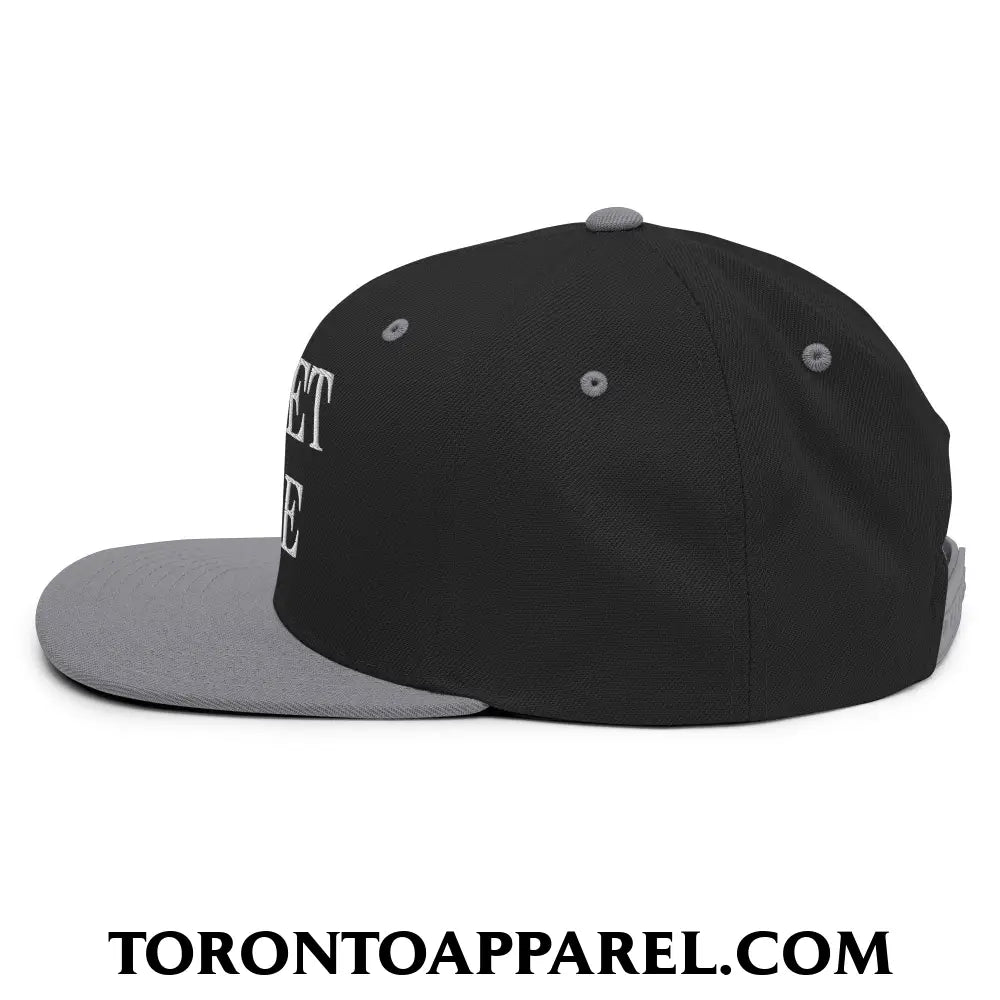 Fort et Libre Canada Strong and Free Embroidered Flat Brim Bill Snapback Hat - Toronto Apparel