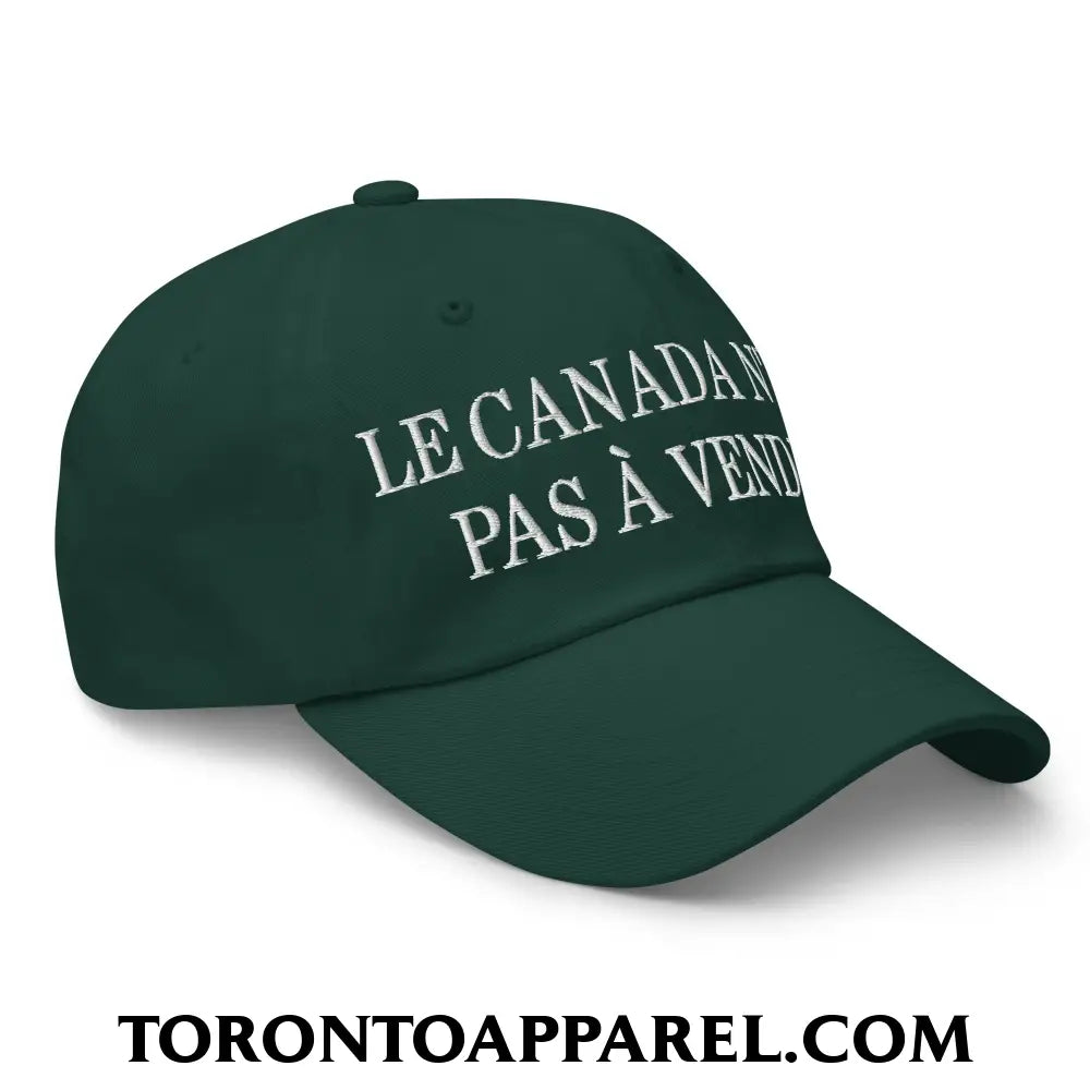 Le Canada N’est Pas À Vendre Embroidered Unstructured Dad Hat - Toronto Apparel