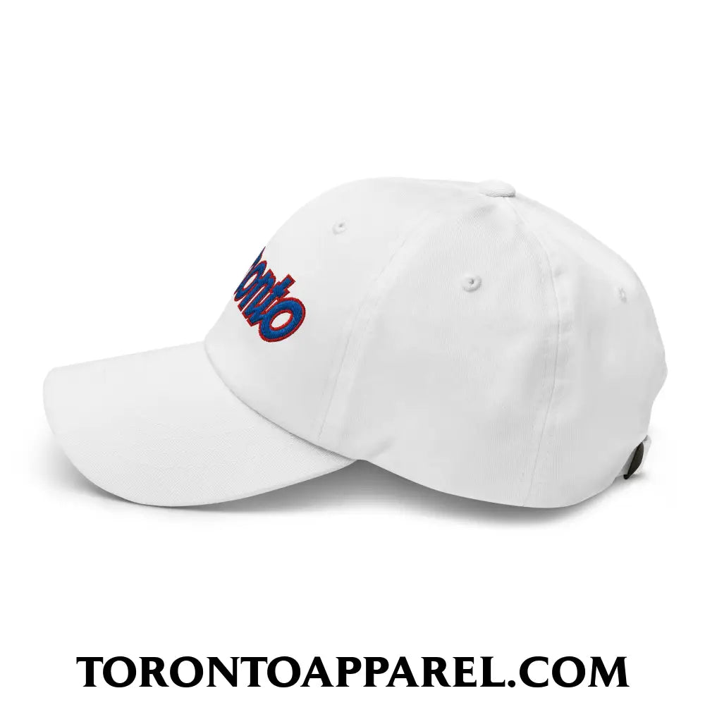 Toronto Baseball Vintage Sports Script Embroidered Unstructured Dad Hat - Toronto Apparel