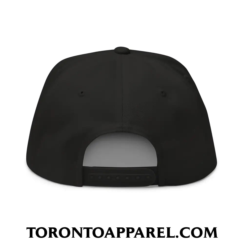 Toronto Basketball Classic Sports Script Embroidered Flat Brim Bill 5 Panel Snapback Hat Purple / White - Toronto Apparel