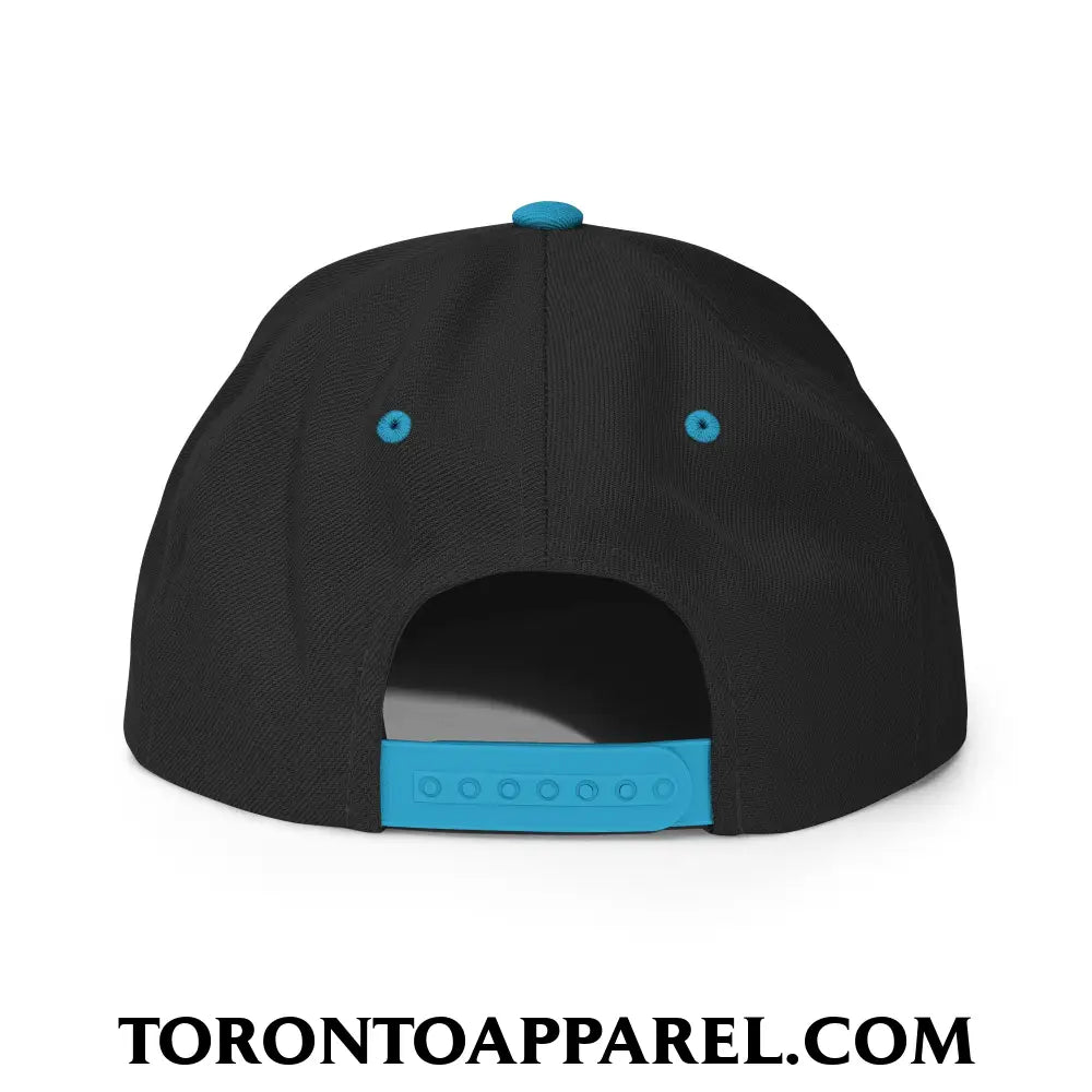 Toronto College Varisty Arch Block Embroidered Flat Brim Bill Snapback Hat - Toronto Apparel