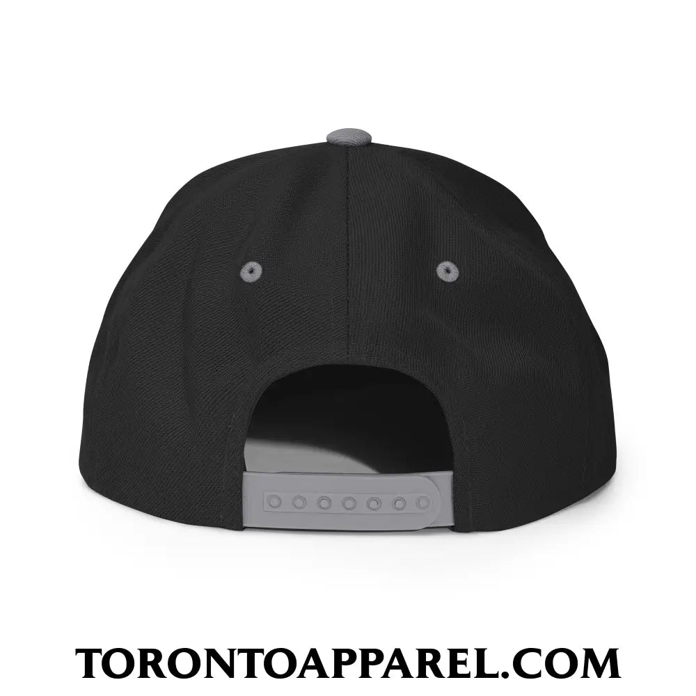 Toronto College Varisty Arch Block Embroidered Flat Brim Bill Snapback Hat - Toronto Apparel
