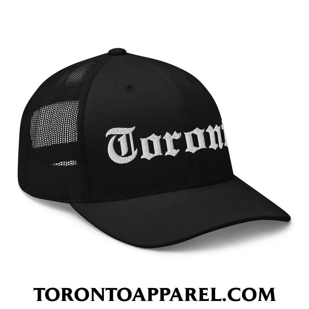Toronto Old English Embroidered Mesh Trucker Hat - Toronto Apparel