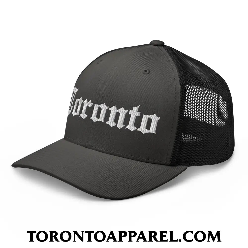 Toronto Old English Embroidered Mesh Trucker Hat - Toronto Apparel