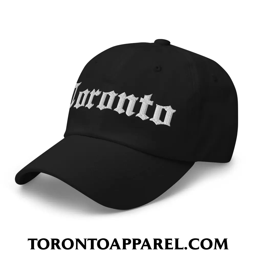 Toronto Old English Embroidered Unstructured Dad Hat - Toronto Apparel