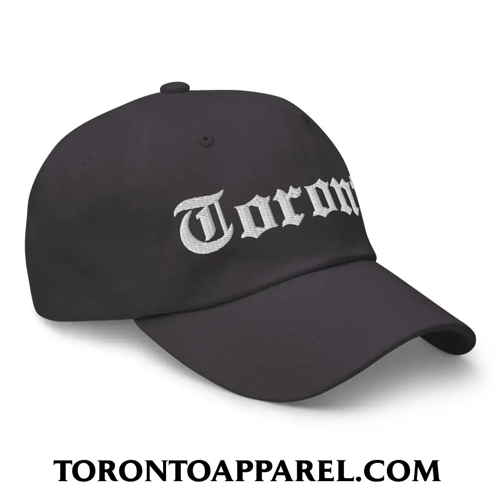 Toronto Old English Embroidered Unstructured Dad Hat - Toronto Apparel