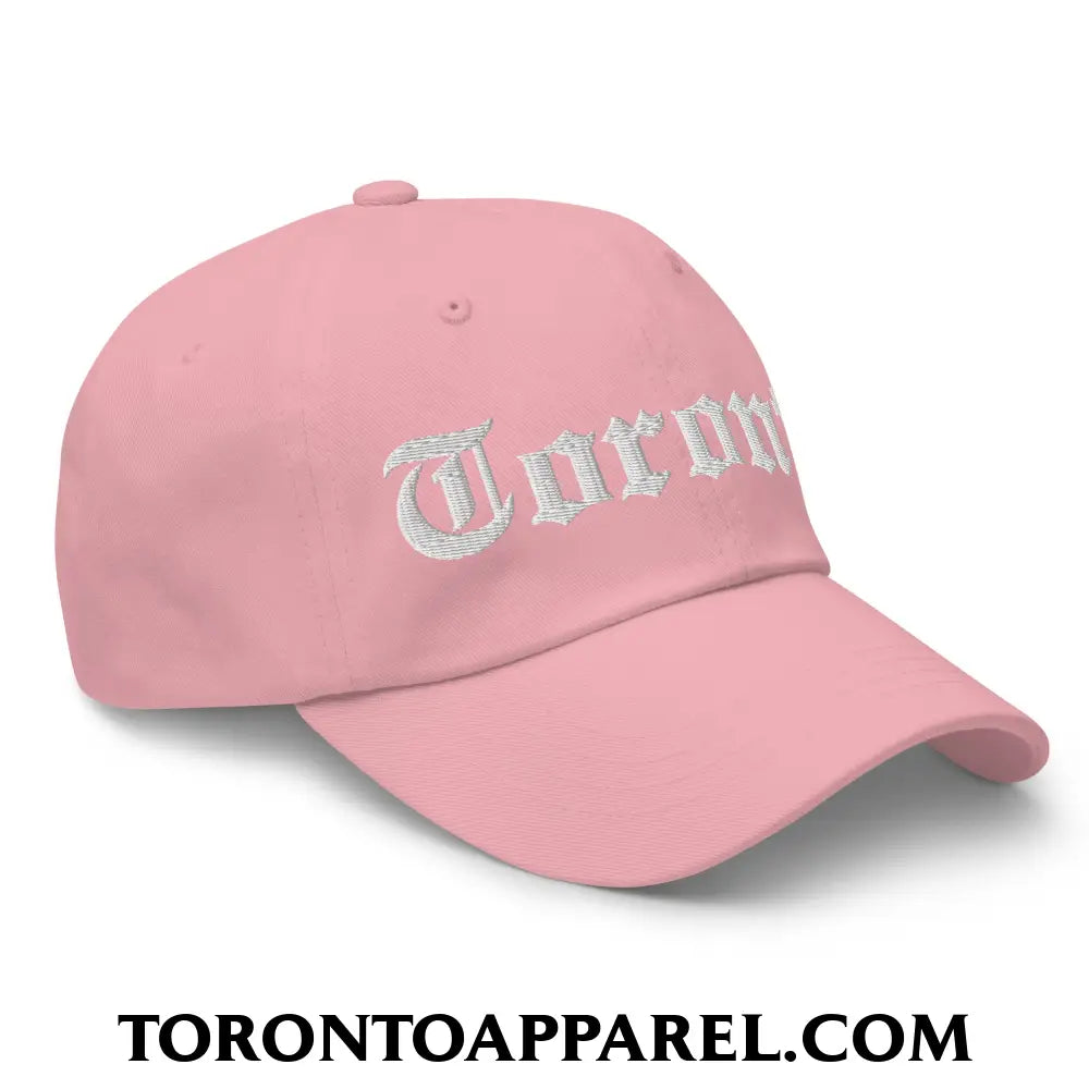 Toronto Old English Embroidered Unstructured Dad Hat - Toronto Apparel