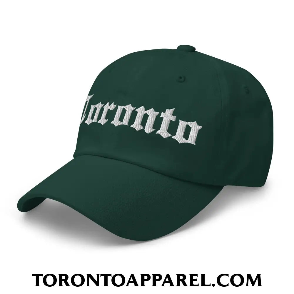Toronto Old English Embroidered Unstructured Dad Hat - Toronto Apparel