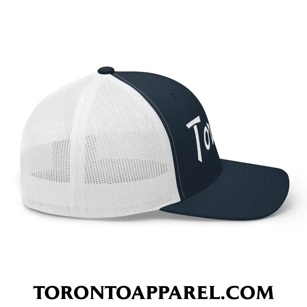 Toronto Vintage Sports Script Embroidered Mesh Trucker Hat - Toronto Apparel