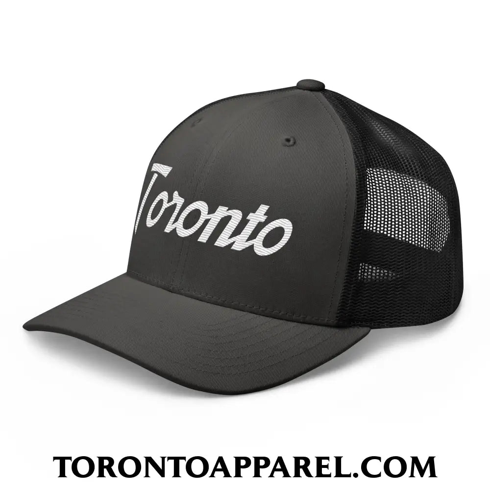 Toronto Vintage Sports Script Embroidered Mesh Trucker Hat - Toronto Apparel