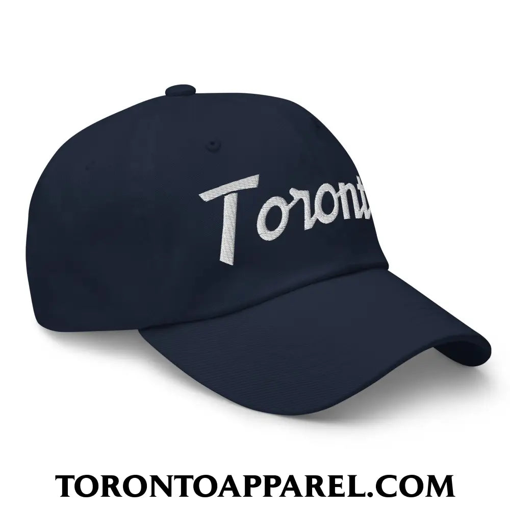 Toronto Vintage Sports Script Embroidered Unstructured Dad Hat - Toronto Apparel