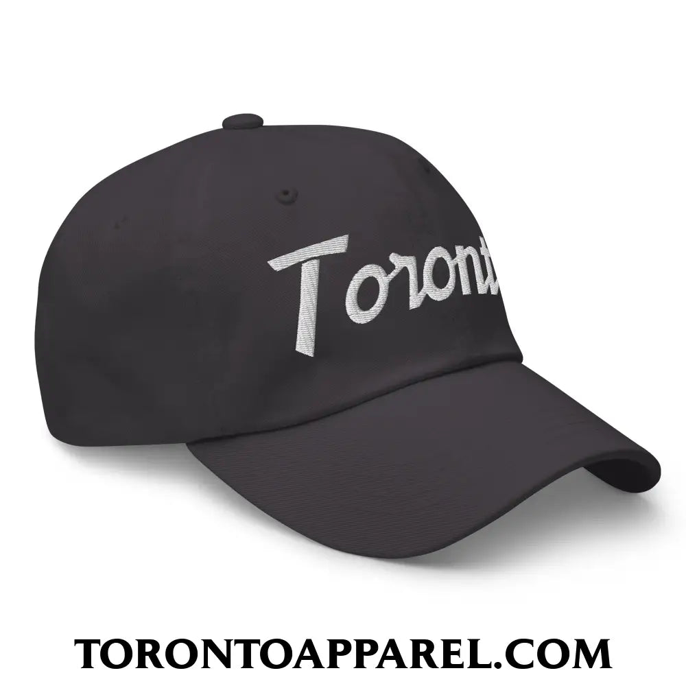 Toronto Vintage Sports Script Embroidered Unstructured Dad Hat - Toronto Apparel