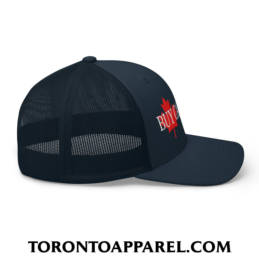 Buy Canadian Maple Leaf Embroidered Mesh Trucker Hat - Toronto Apparel