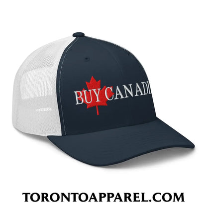 Buy Canadian Maple Leaf Embroidered Mesh Trucker Hat - Toronto Apparel