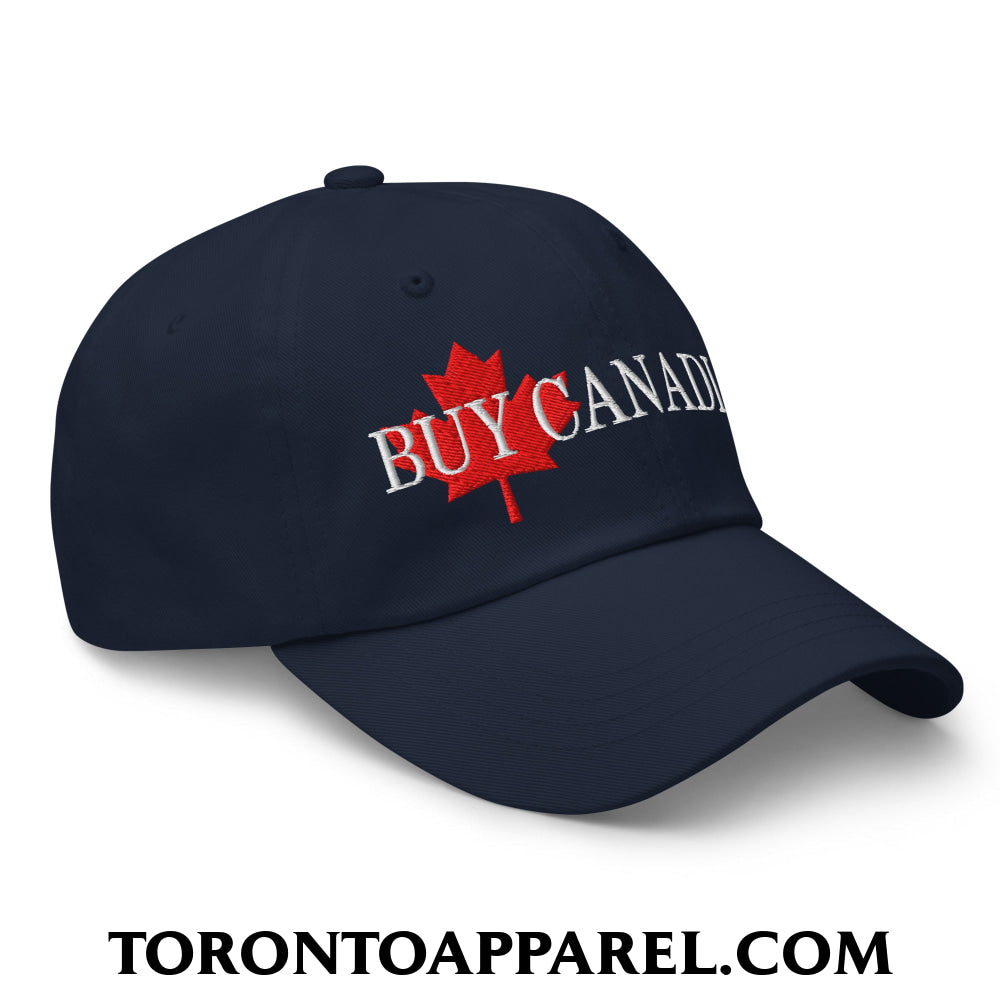 Buy Canadian Maple Leaf Embroidered Unstructured Dad Hat - Toronto Apparel