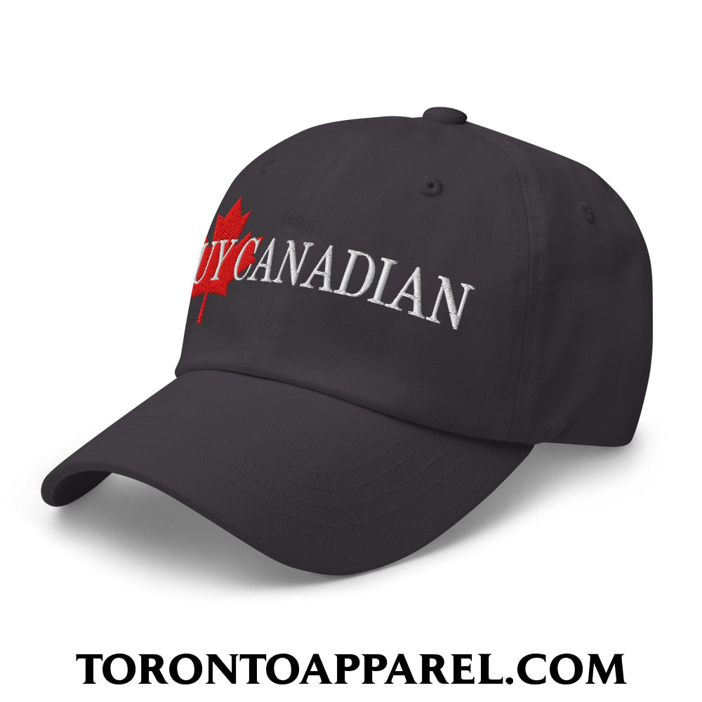 Buy Canadian Maple Leaf Embroidered Unstructured Dad Hat - Toronto Apparel