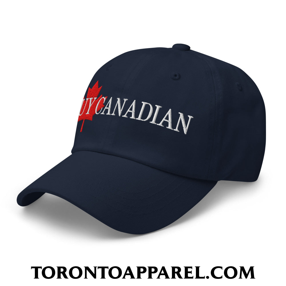 Buy Canadian Maple Leaf Embroidered Unstructured Dad Hat - Toronto Apparel