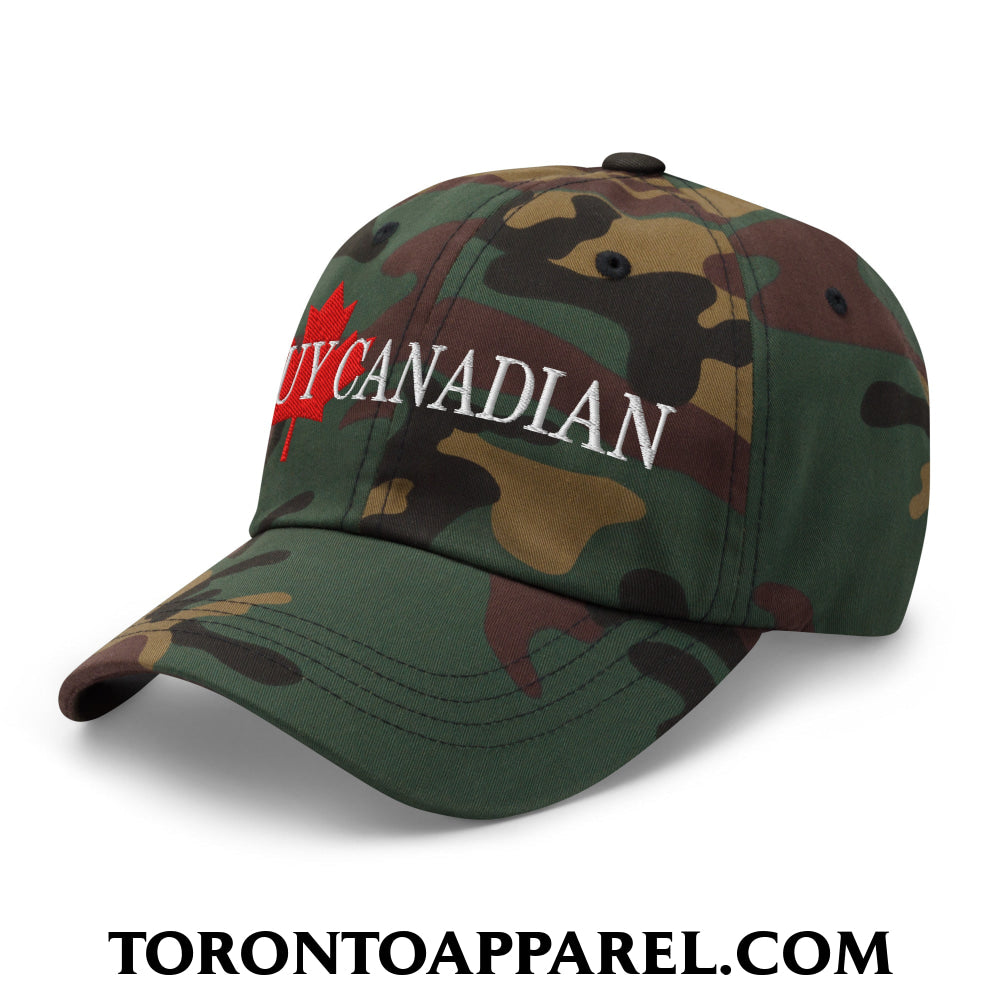 Buy Canadian Maple Leaf Embroidered Unstructured Dad Hat - Toronto Apparel