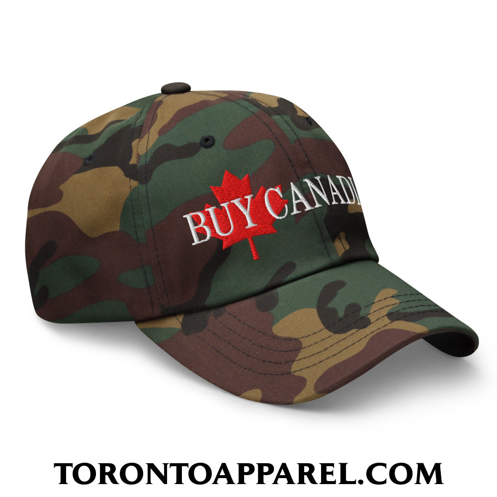 Buy Canadian Maple Leaf Embroidered Unstructured Dad Hat - Toronto Apparel