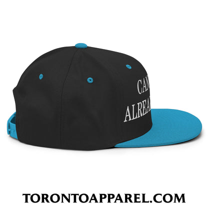 Canada is Already Great Embroidered Flat Bill Brim Snapback Hat - Toronto Apparel