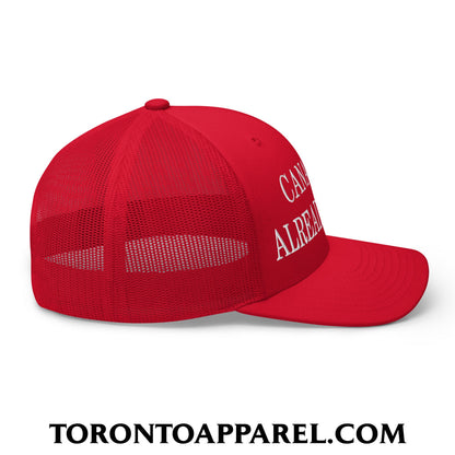 Canada is Already Great Embroidered Mesh Trucker Hat - Toronto Apparel