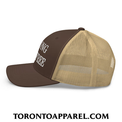 Canada Strong and Free Embroidered Mesh Trucker Hat - Toronto Apparel