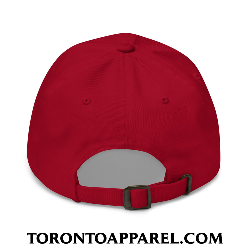 Canada Strong and Free Embroidered Unstructured Dad Hat - Toronto Apparel