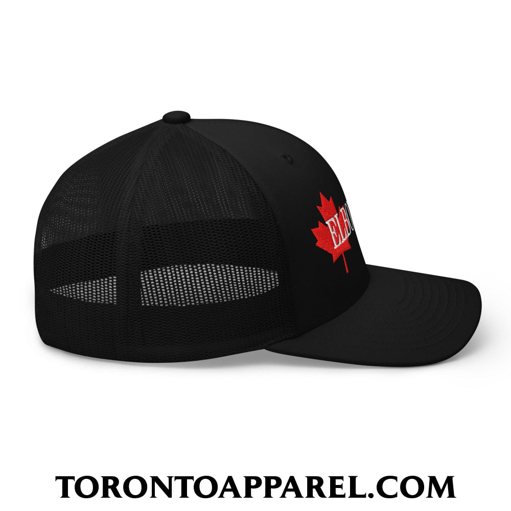 Elbows Up Fight for Canada Maple Leaf Embroidered Mesh Trucker Hat - Toronto Apparel