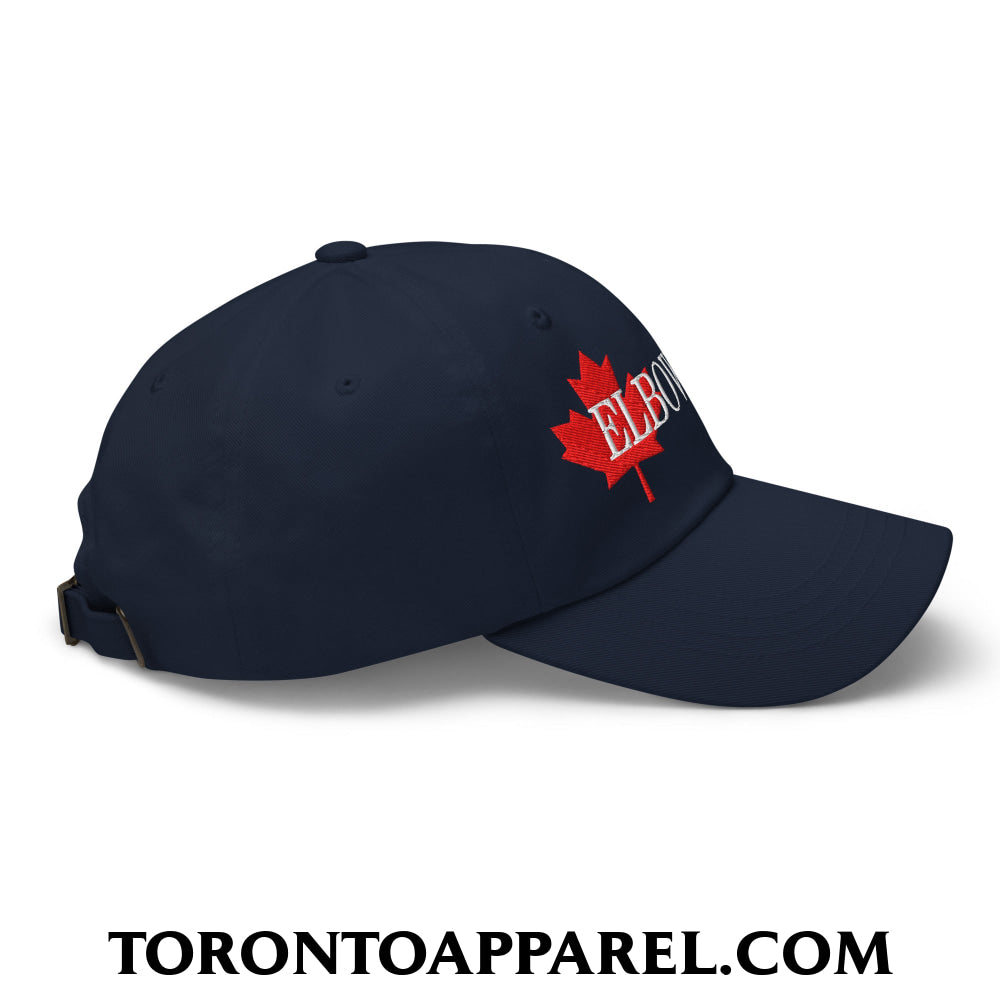 Elbows Up Fight for Canada Maple Leaf Embroidered Unstructured Dad Hat - Toronto Apparel