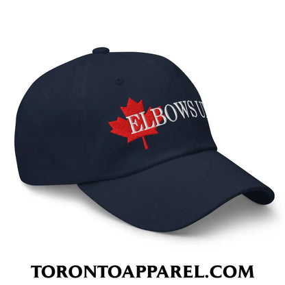 Elbows Up Fight for Canada Maple Leaf Embroidered Unstructured Dad Hat - Toronto Apparel