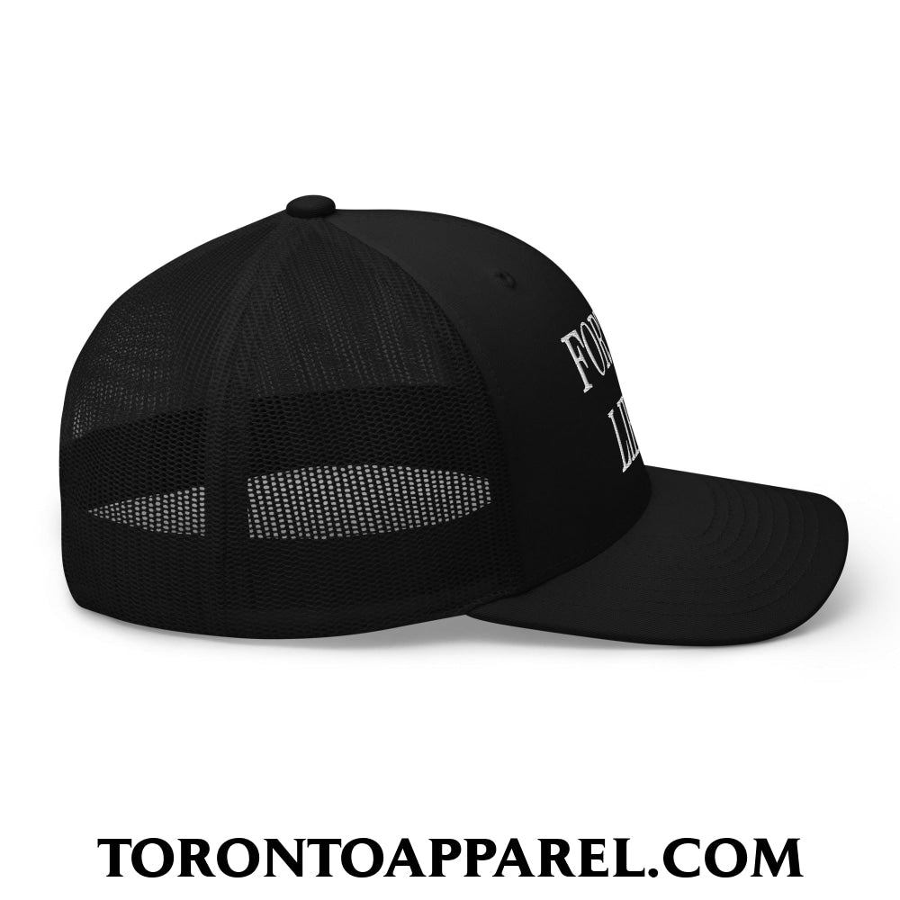Fort et Libre Canada Strong and Free Embroidered Retro Mesh Trucker Hat - Toronto Apparel