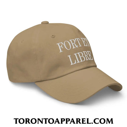 Fort et Libre Canada Strong and Free Embroidered Unstructured Dad Hat - Toronto Apparel