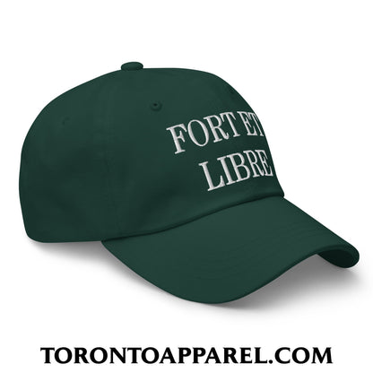 Fort et Libre Canada Strong and Free Embroidered Unstructured Dad Hat - Toronto Apparel