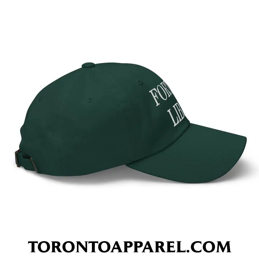Fort et Libre Canada Strong and Free Embroidered Unstructured Dad Hat - Toronto Apparel