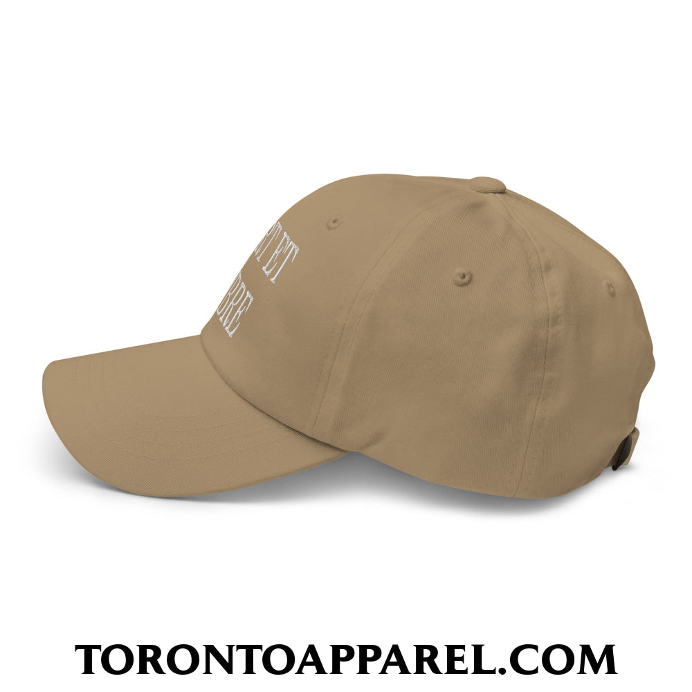 Fort et Libre Canada Strong and Free Embroidered Unstructured Dad Hat - Toronto Apparel