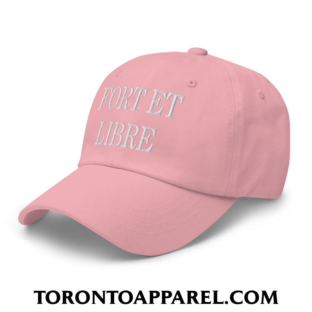 Fort et Libre Canada Strong and Free Embroidered Unstructured Dad Hat - Toronto Apparel