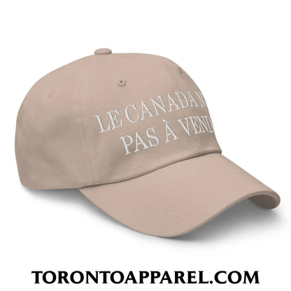 Le Canada N’est Pas À Vendre Embroidered Unstructured Dad Hat - Toronto Apparel