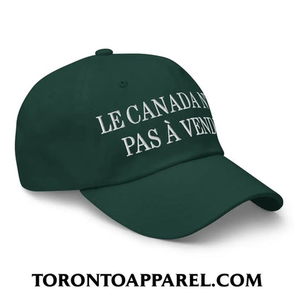 Le Canada N’est Pas À Vendre Embroidered Unstructured Dad Hat - Toronto Apparel