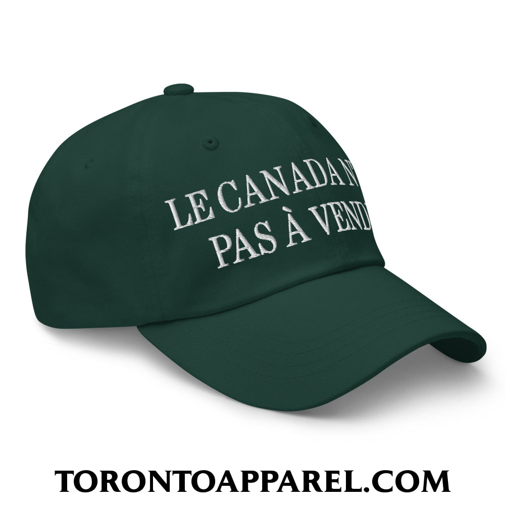 Le Canada N’est Pas À Vendre Embroidered Unstructured Dad Hat - Toronto Apparel
