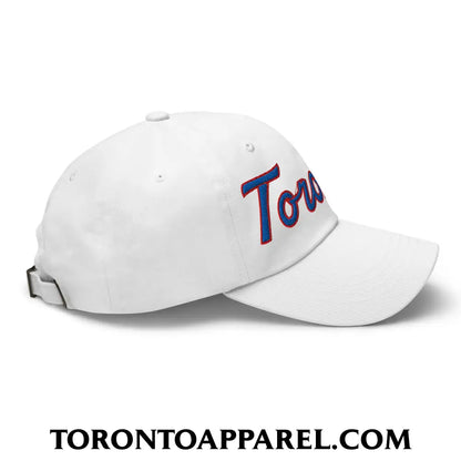Toronto Baseball Classic Sports Script Embroidered Unstructured Dad Hat - Toronto Apparel