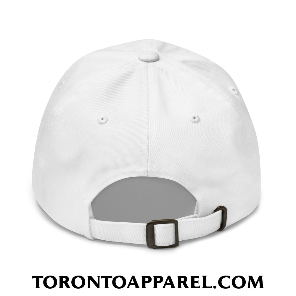 Toronto Baseball Vintage Sports Script Embroidered Unstructured Dad Hat - Toronto Apparel